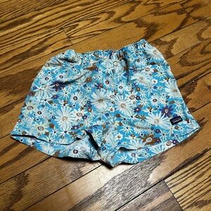 Patagonia Kids Floral Blue Shorts
